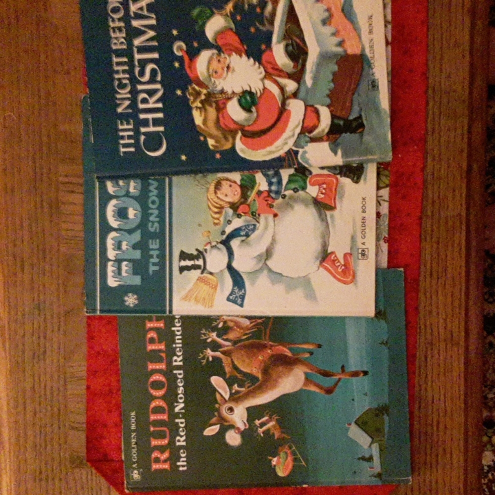 Three Christmas classic golden books